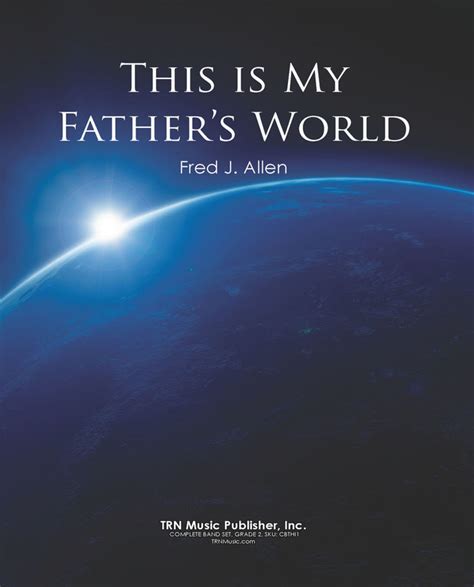 My father's world - C G D O let me ne'er forget G Em C D G that though the wrong seems oft so strong, C D G God is the ruler yet. C D G This is my Father’s world: C D G the battle is not done: G Em C D G Jesus Who died shall be satisfied, C D G And earth and Heav’n be one. By helping UG you make the world better... and earn IQ.